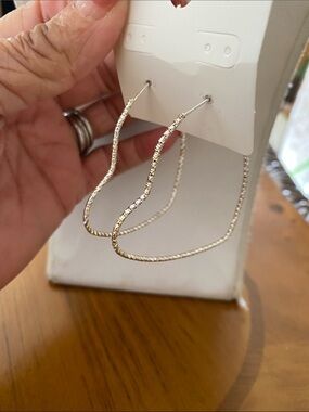 Silver Textured Hoop Earrings for Women